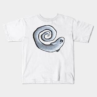 Blue Ghost Spiral Kids T-Shirt